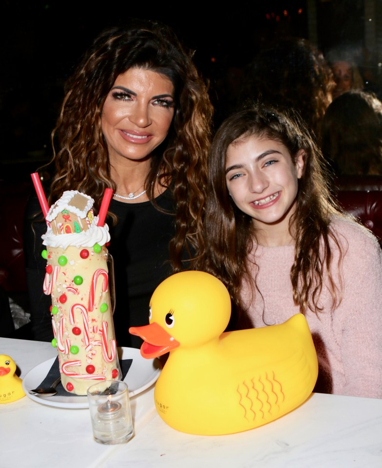  Teresa and Audriana, 10, on Friday, when the RHONJ star said her daughters may not make the trip to Italy to see Joe