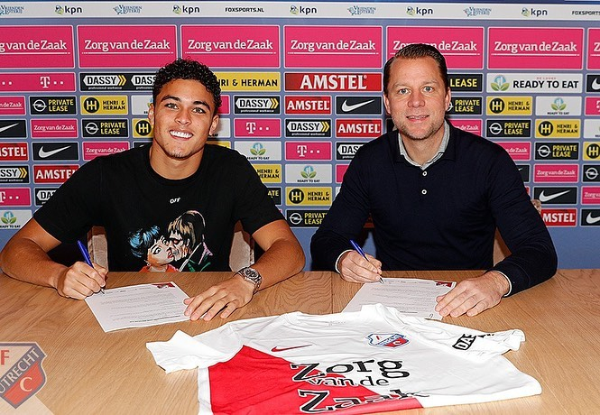  Kluivert is now a pro player with sixth-placed Eredivisie club Utrecht