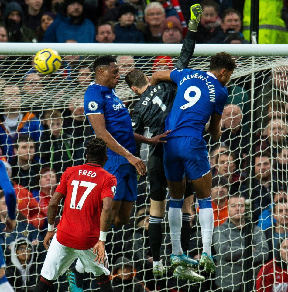  David De Gea flapped at a cross which led to Victor Lindelof's own-goal vs Everton