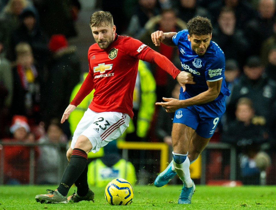  Manchester United star Luke Shaw did not attack enough against Everton