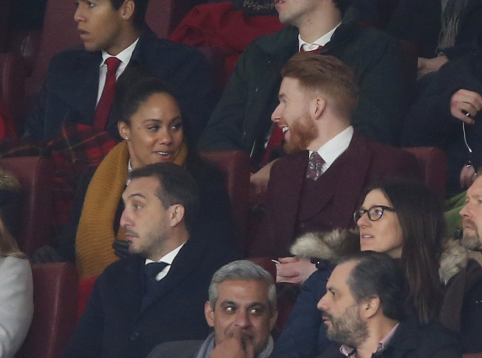  Alex and Neil were all smiles at the Arsenal game