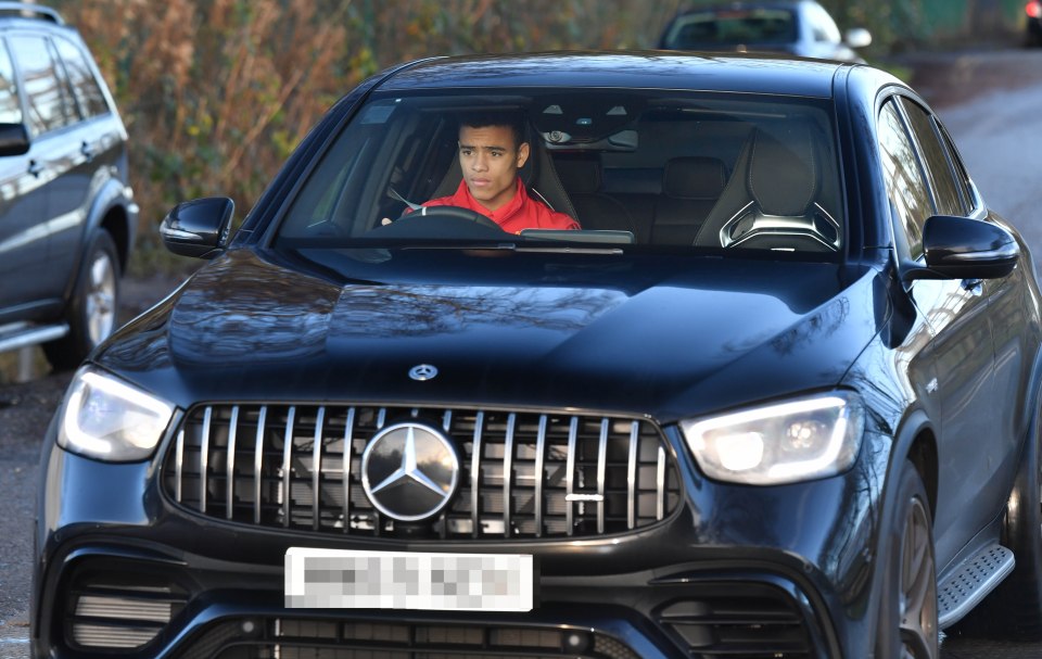  Mason Greenwood arrived at Man Utd training in a brand new Mercedes