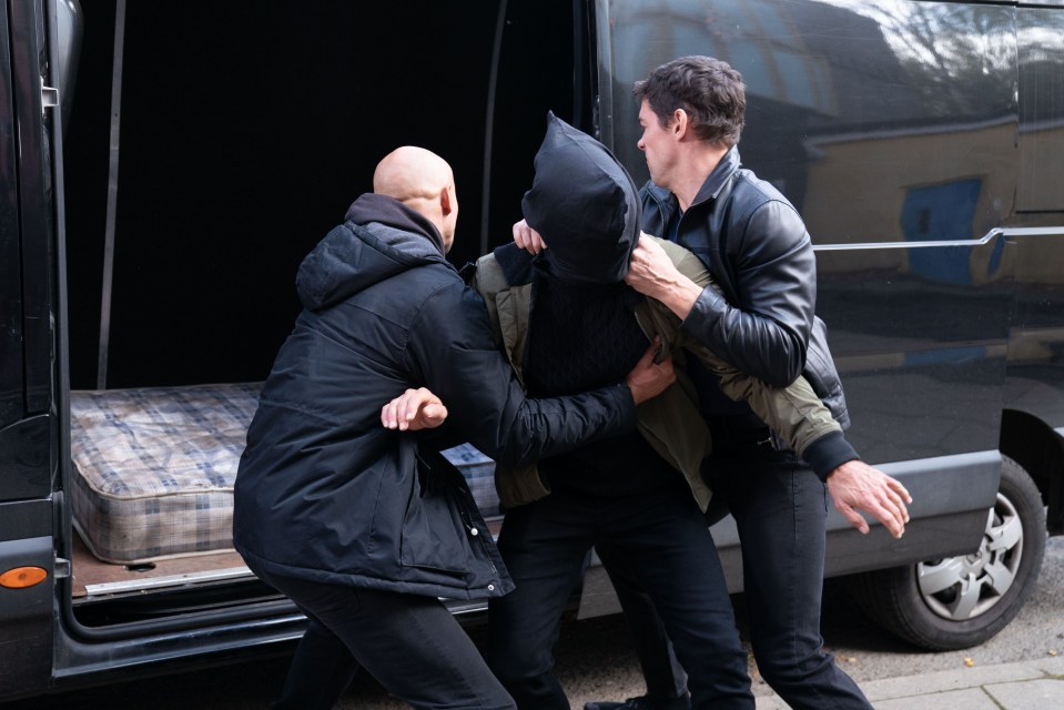  Phil's henchmen bundled Jack into the back of a van in EastEnders