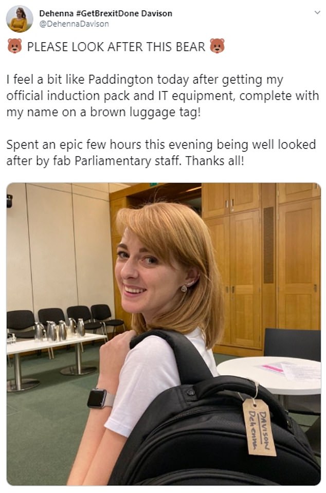  Dehenna Davison on her first day as an MP