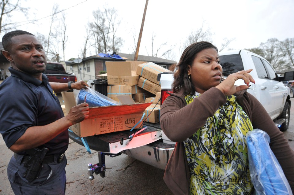 People in the affected areas were subjected to the terrifying twisters and storms that left three dead and a dozen injured