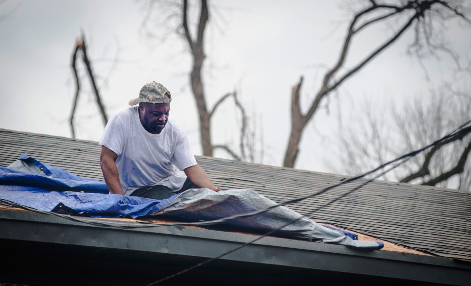 The slew storms and tornadoes left a trail of absolute devastation in their wake