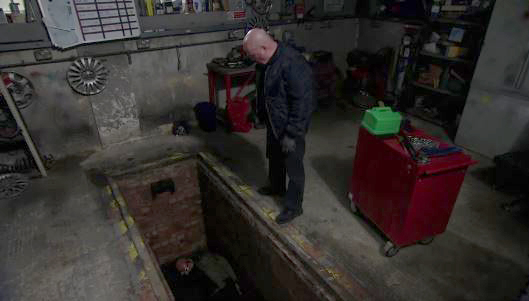  Jack lay bleeding in the mechanic's pit in EastEnders