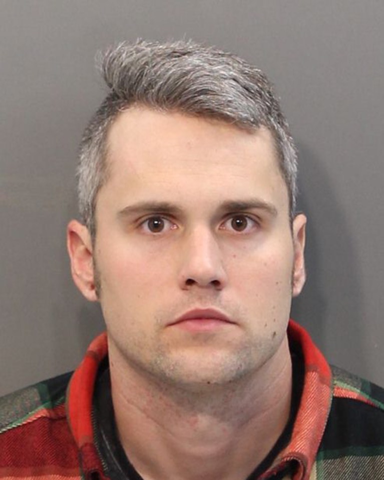  Ryan's mugshot from his January 2018 arrest