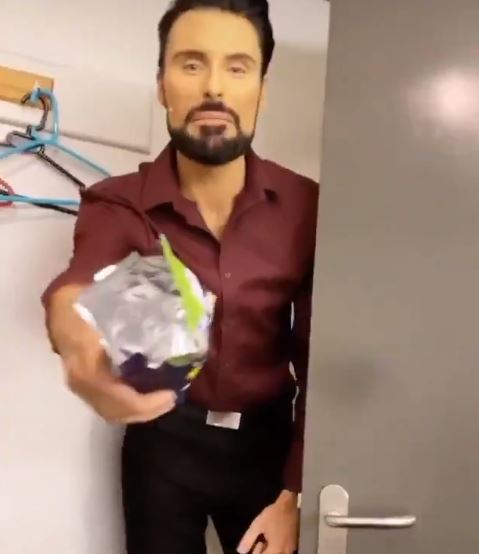  Rylan Clark-Neal was left fuming after a thief stole treats from his dressing room