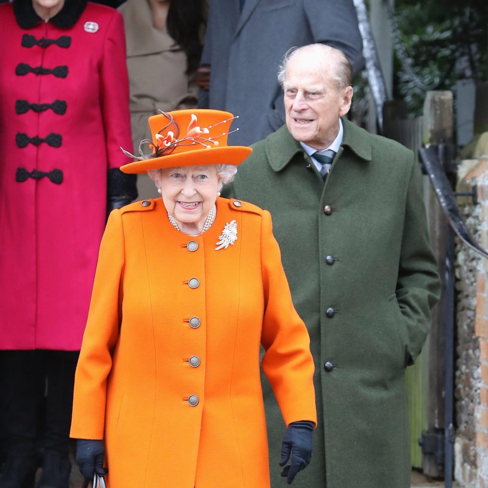  Prince Philip joined the royal family in 2017 for the Christmas service