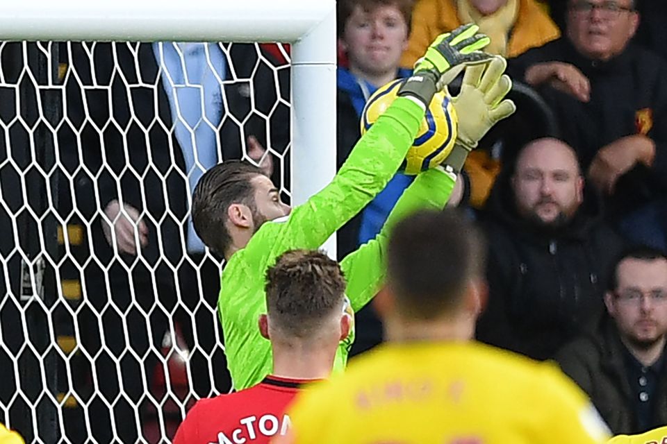  David De Gea's bad mistake gifted Watford the lead against Man Utd