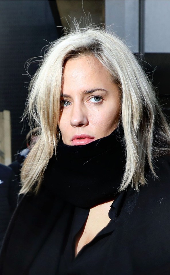 Caroline Flack leaves Highbury Corner Magistrates' Court this afternoon