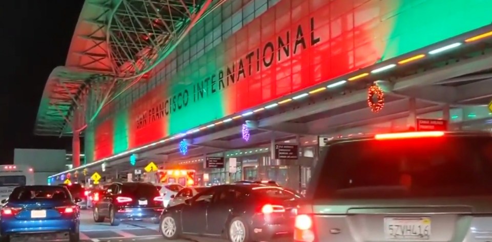 Travelers flying out of SFO in California endured nightmare traffic on roads near the airport