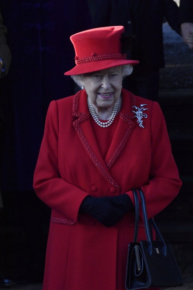  The Queen attended the service without her husband after he was discharged from hospital yesterday