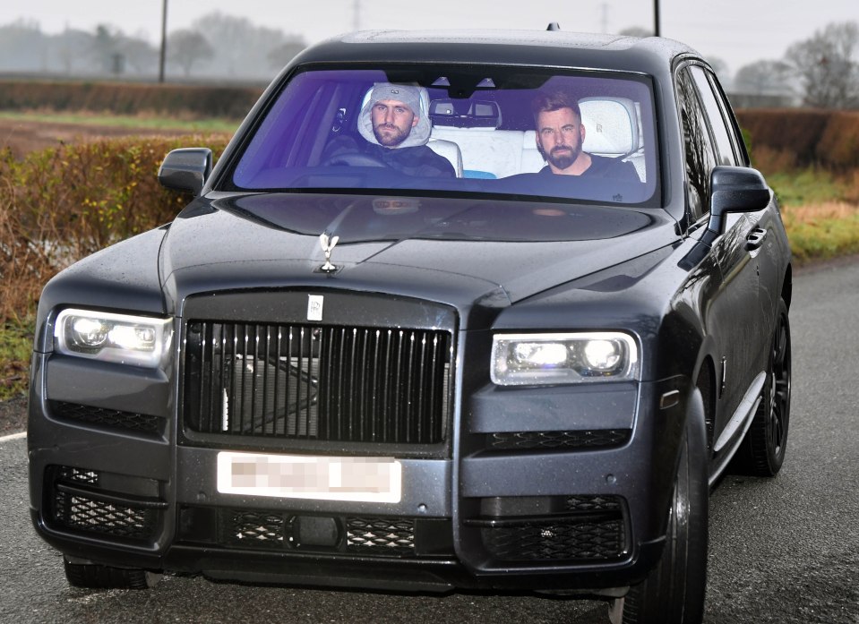  Luke Shaw had heads turning in his Rolls Royce