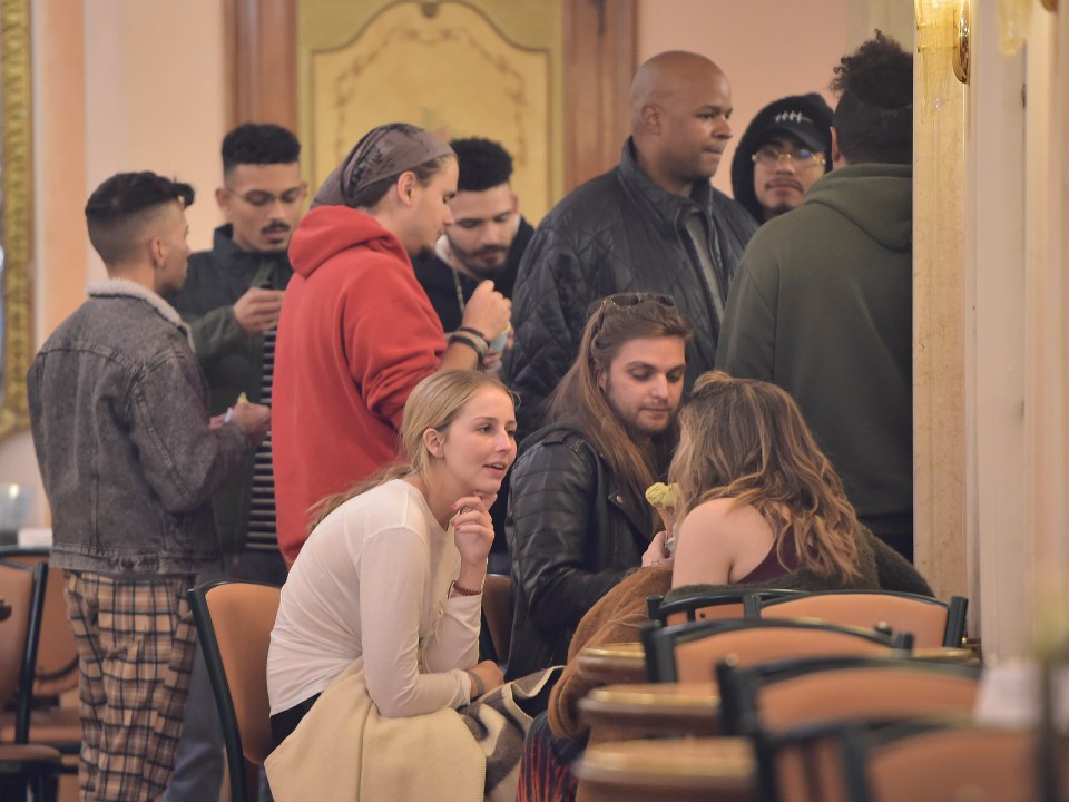 The group also enjoyed ice cream at the gelateria Giolitti