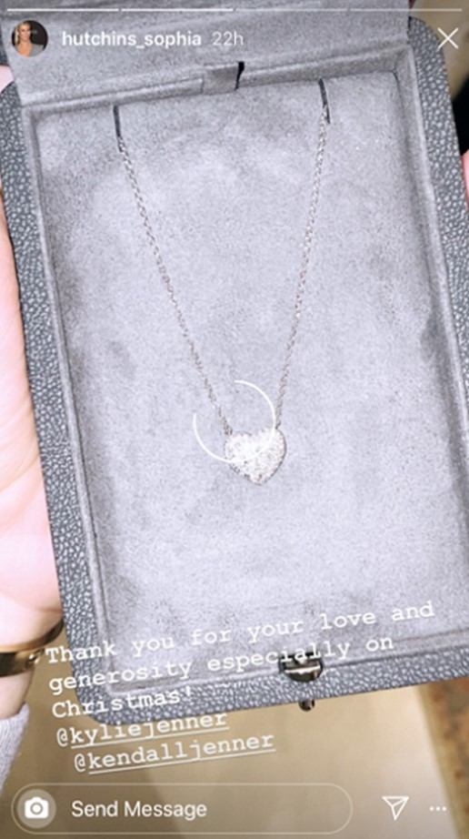  She thanked Kendall and Kylie for their 'generous' Christmas gift