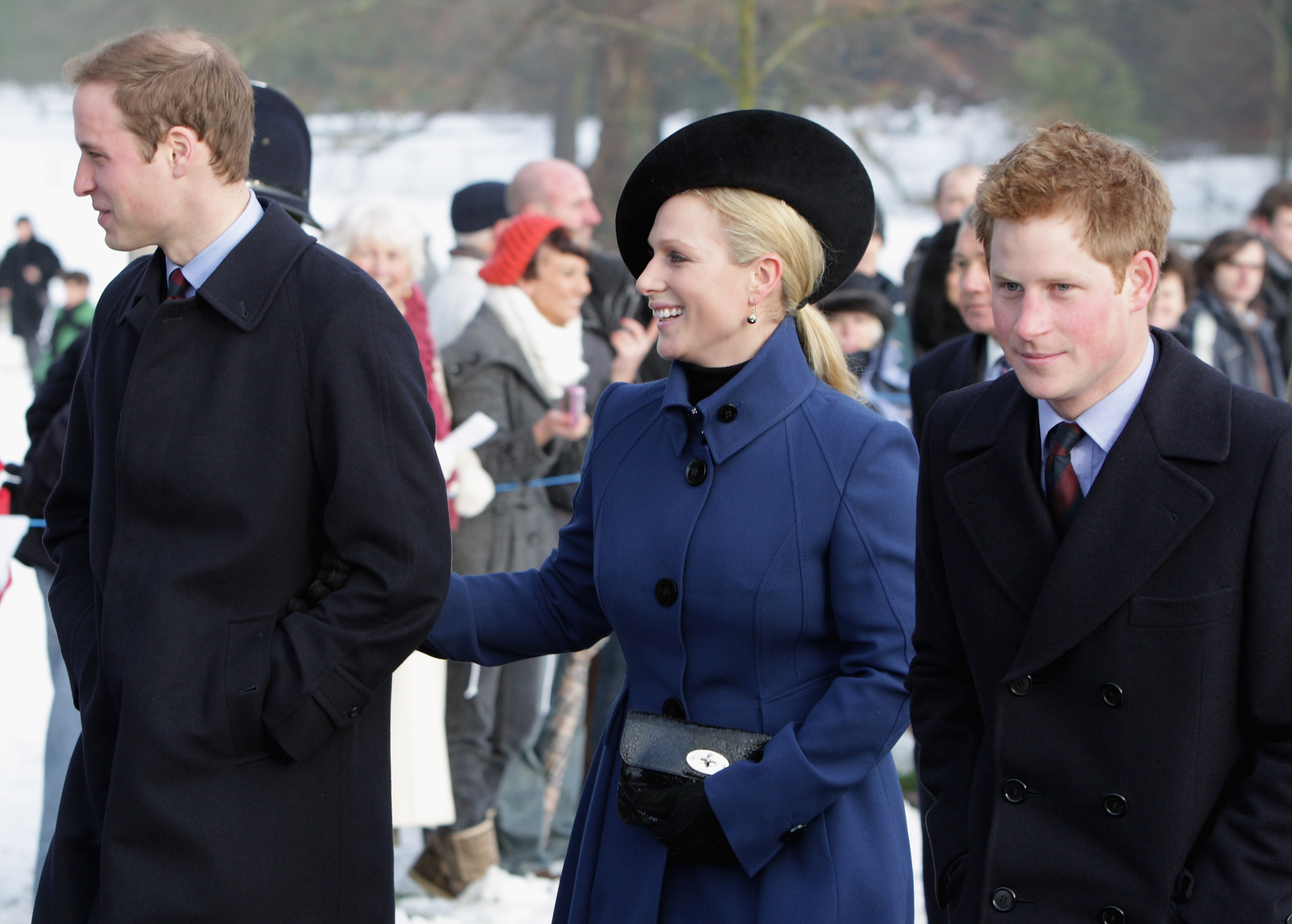 Harry accompanied brother William and cousin Zara as they went to the December 25 service as a family