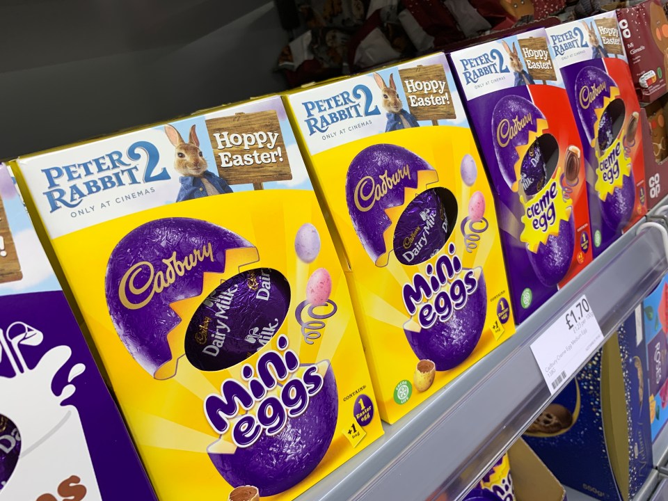 The Easter eggs cost up to £2.50 depending on what store you go to