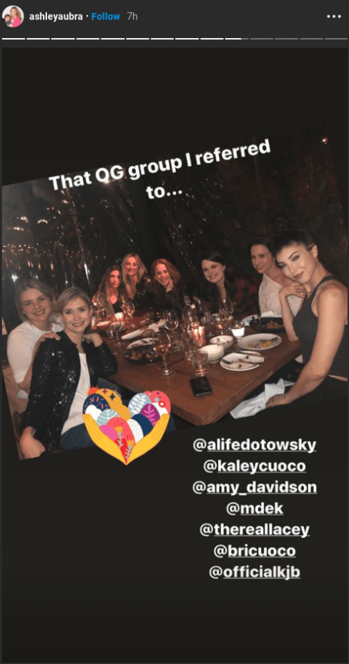  Ashley referred to the group of friends as her OGs