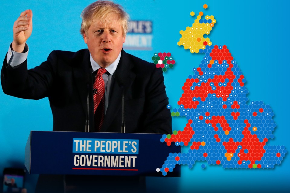  BoJo won a decisive majority in this general election