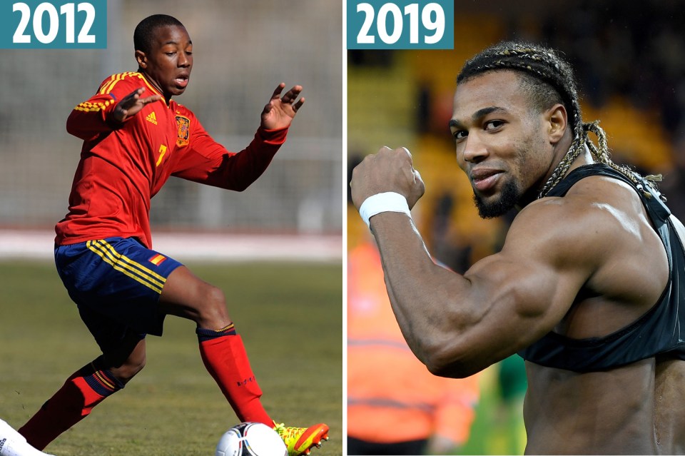  Adama Traore has undergone a radical body transformation in the space of seven years