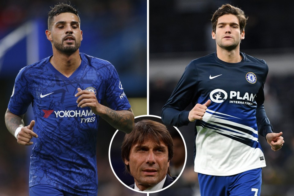  Antonio Conte (middle) is interested in Emerson (left) and Alonso (right) at Chelsea