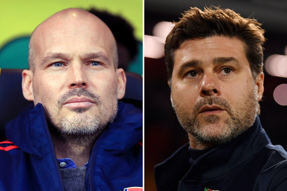  Arsenal could be forced to go with the inexperienced Freddie Ljungberg as their next manager due to be unable to afford Mauricio Pochettino's wages