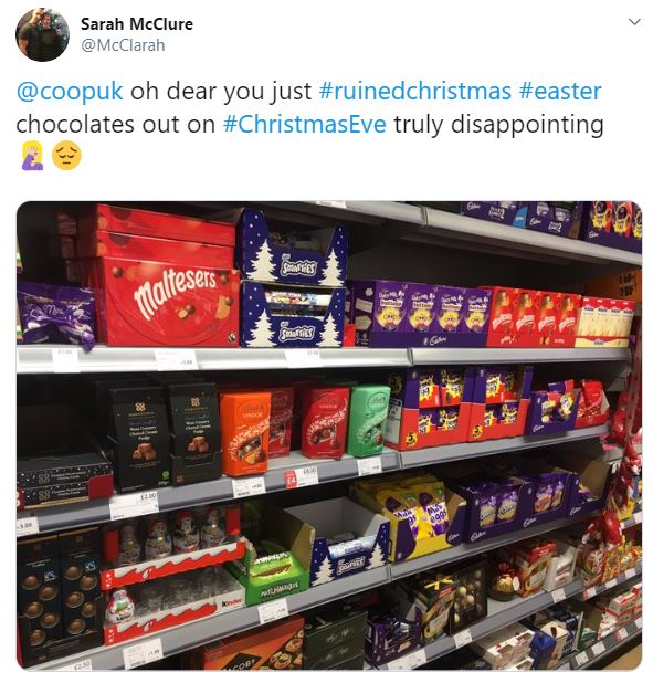 Shoppers have already spotted Easter chocolates in shops – almost four months before the springtime holiday