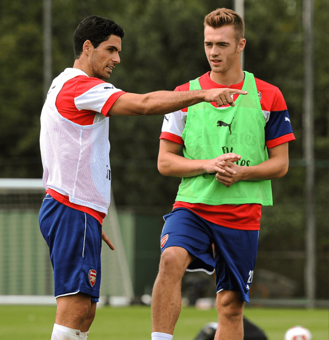  Mikel Arteta appeared to leave little to the imagination