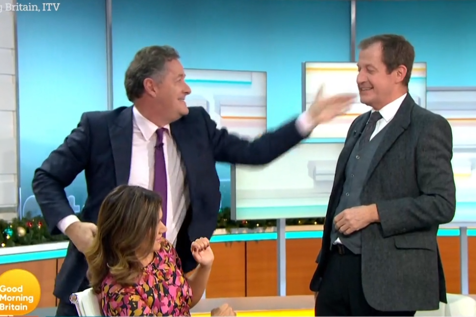  Piers gets the great rivalry going with this feisty slap