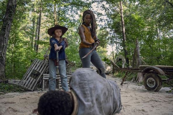  Michonne taught Judith the ways of the katana