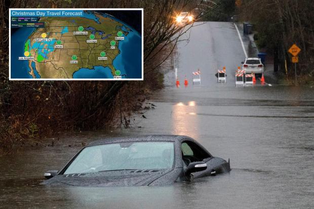 Wet Christmas for many on the coasts