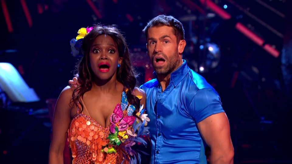  Kevlin and Oti looked very shocked as they won they show