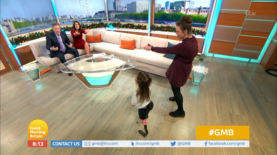  Harmonie-Rose demonstrated her walking skills