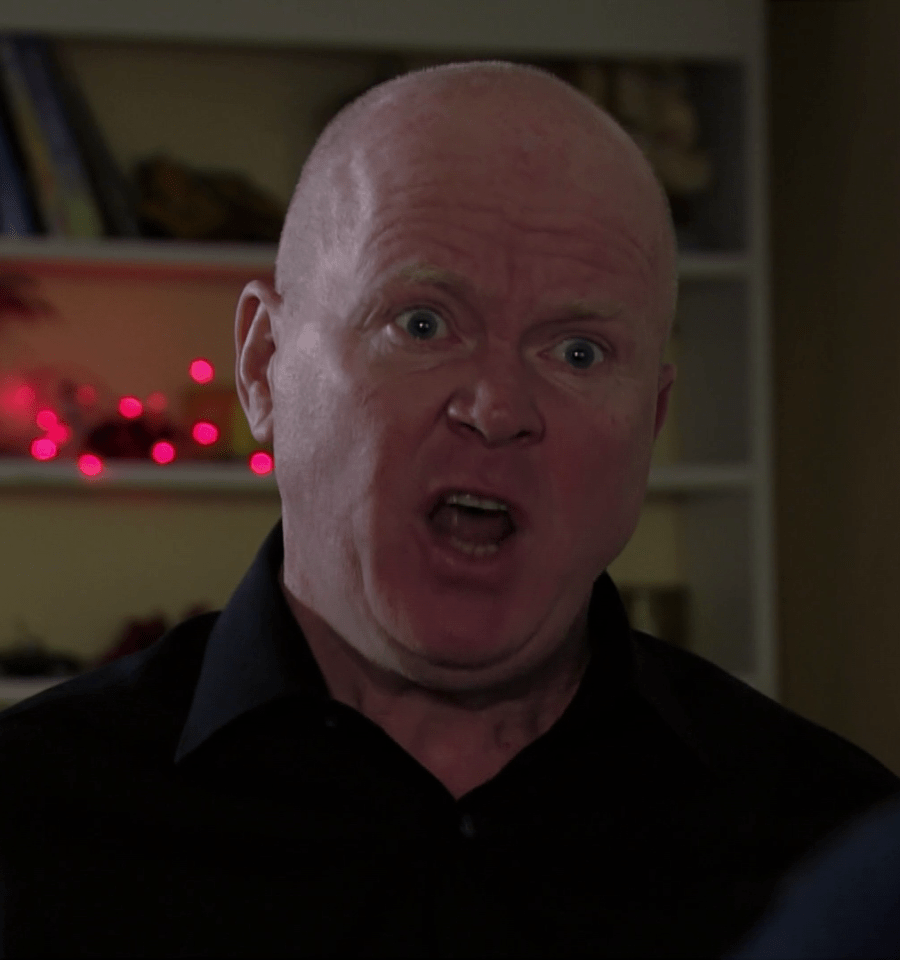  The character went berserk on the EastEnders Christmas special tonight