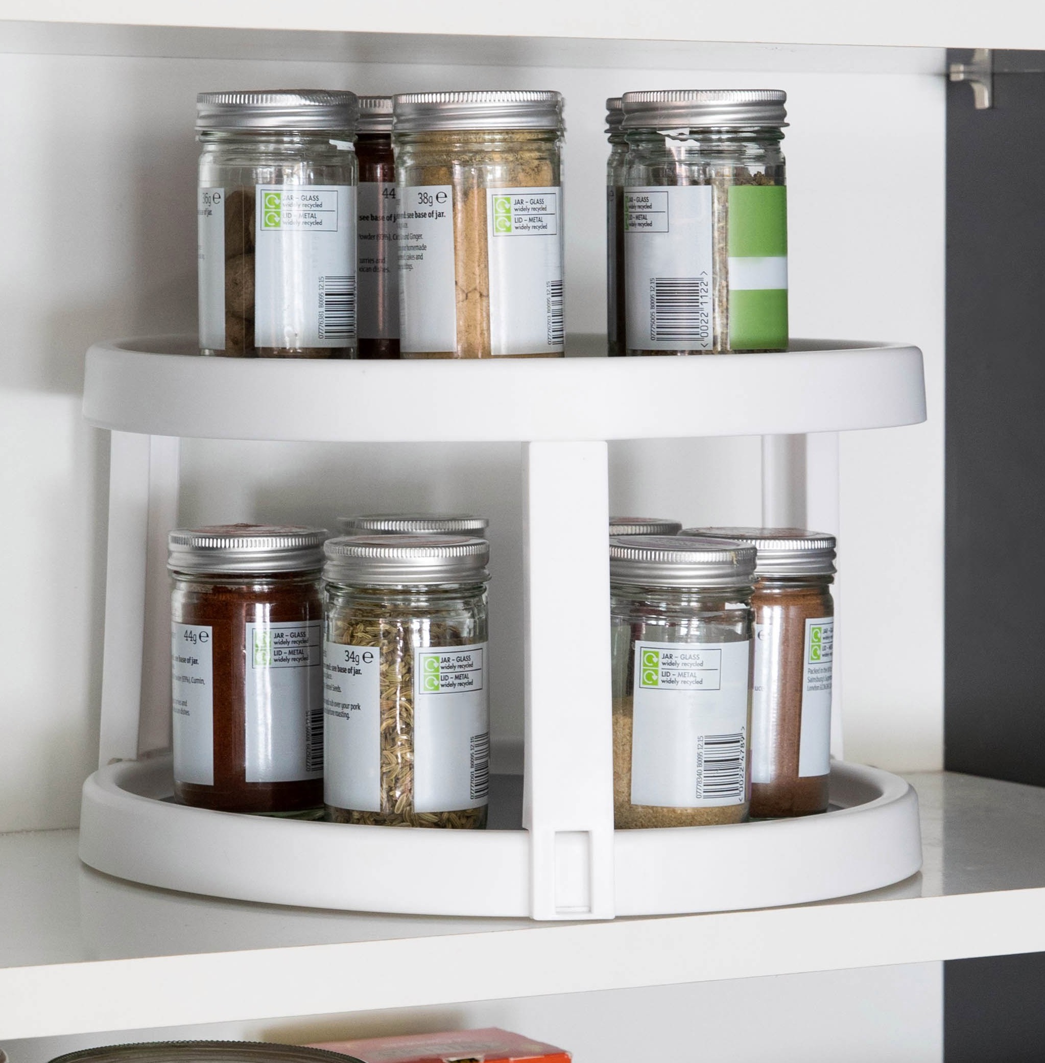 The spice rack is just £2 from the bargain store