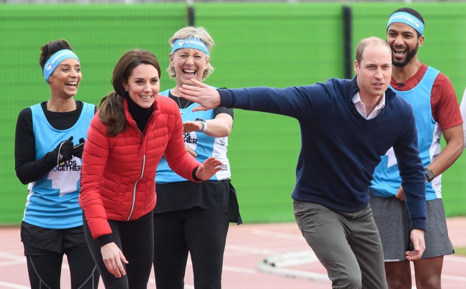 The royal couple are famously competitive at sport