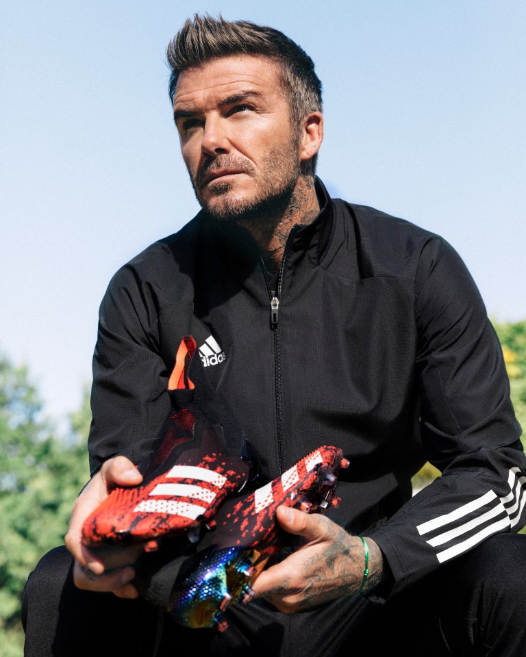  Beckham was part of the latest advertising campaign following his long affinity with the boots