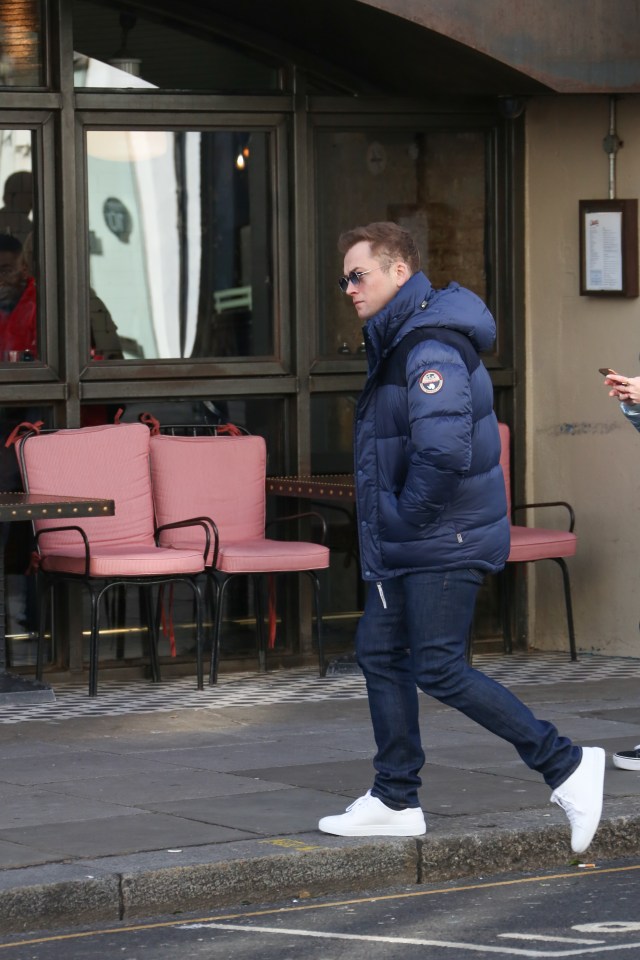  Back in November Taron was spotted looking pensive in Notting Hill, London