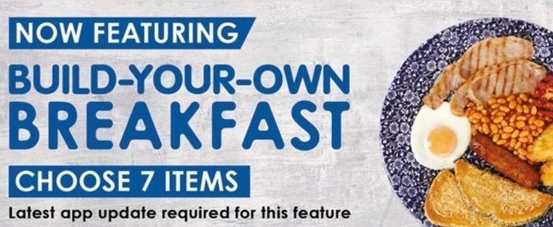  Wetherspoons is trialling a build-your-own breakfast option in 100 pubs across the UK