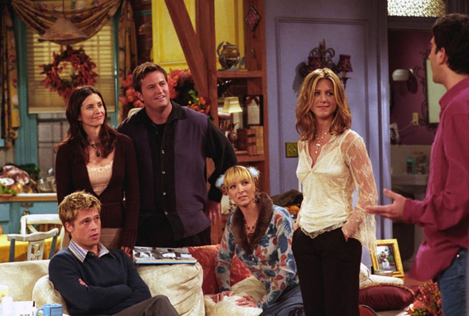 Brad even starred in a special episode of Friends with his then-wife Jen and Courteney