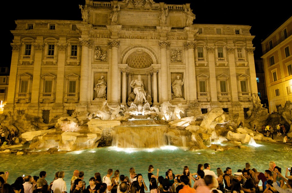  Romantics should head to the Trevi Fountain to throw in a coin and make a wish