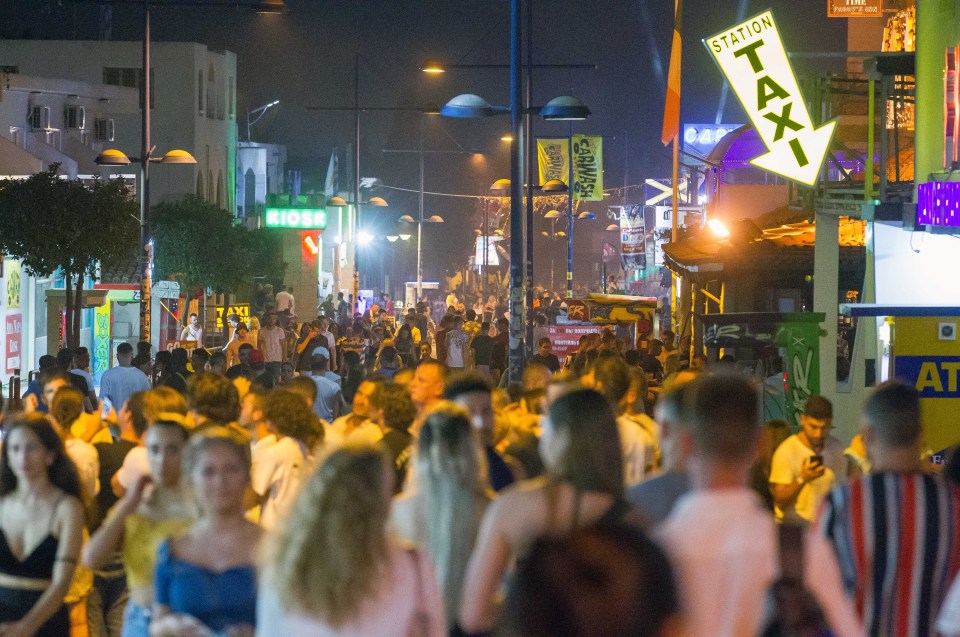 Ayia Napa is a magnet for young Brits looking for fun in the sun