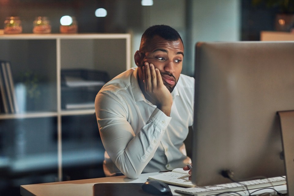  The study found that a third of Brits check their emails as soon as they wake up, and 16 per cent can't eat a meal without checking emails