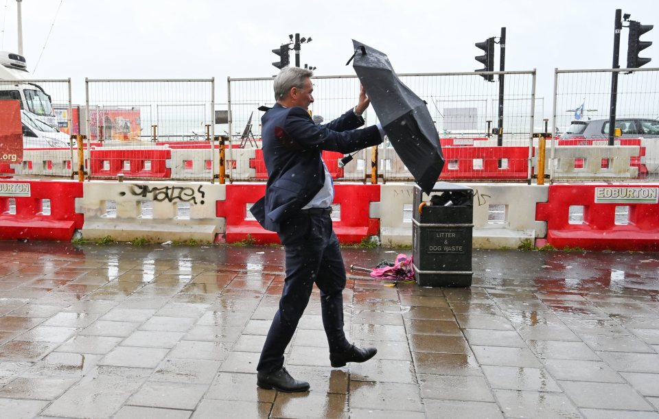  Strong winds will hit northern parts of the UK as the Met Office issued a 'danger to life' warning