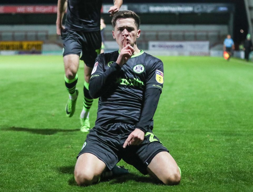  Jack Aitchison has scored four times for Forest Green during his loan