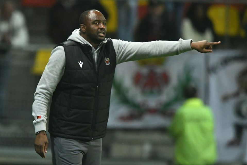  Patrick Vieira insists he is happy at Nice as he tries to bring them European football