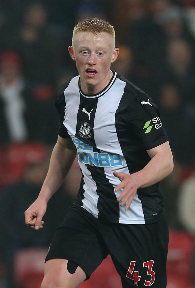  Matty Longstaff broke into the Newcastle squad alongside brother Sean and has made seven appearances for the Toon this season