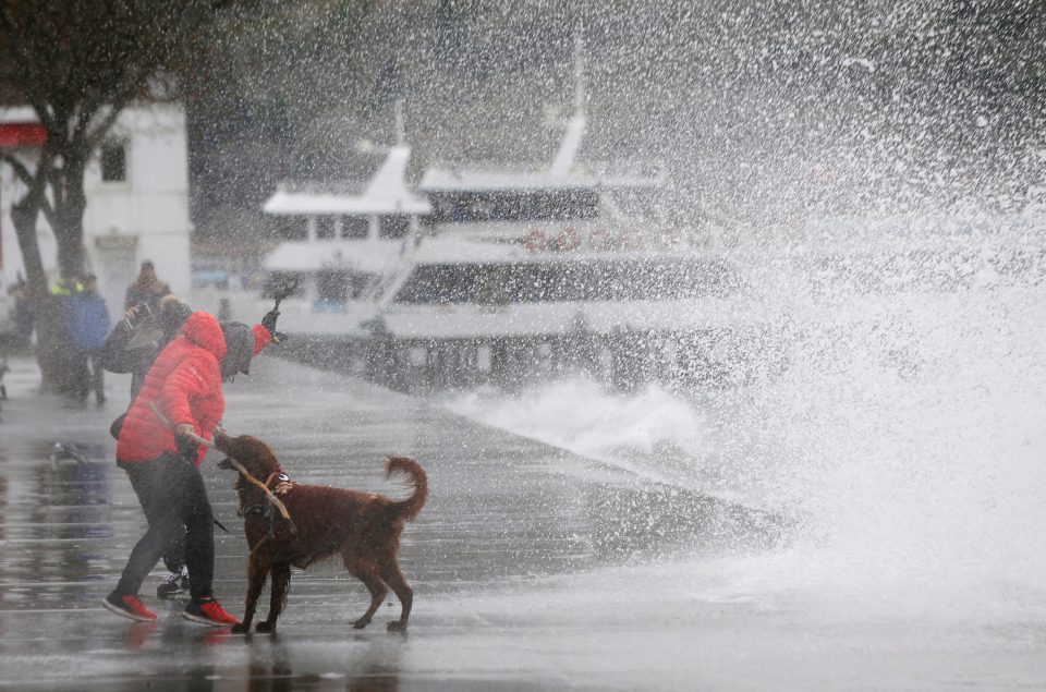  Coastal regions of the UK will be hit the hardest by the severe gails with a risk of high waves